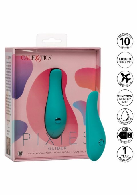 Pixies Glider mini masażer silikonowy 10 trybow USB 4 cale