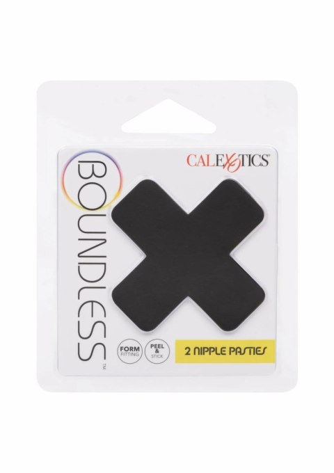CalExotics Boundless 2 Nipple Pasties samoprzylepne X czarne ozdobne
