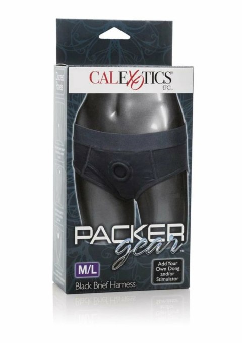 CalExotics Packer Gear Brief Harness czarne majtki z systemem mocowania L/XL