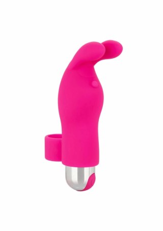 CalExotics Rechargeable Finger Bunny silikonowy mini masażer USB rożowy
