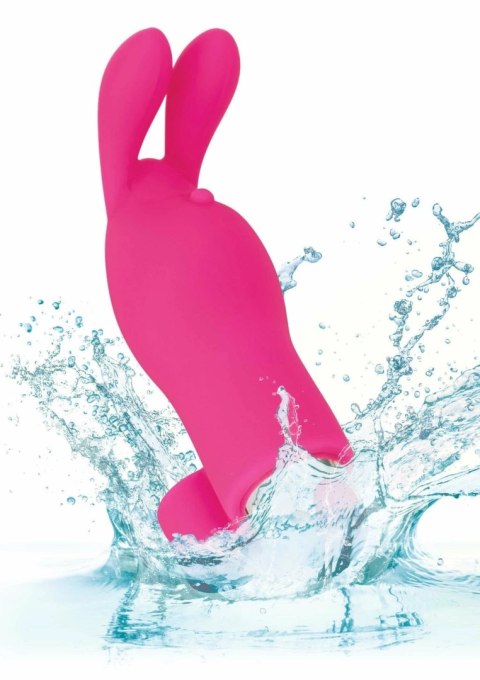 CalExotics Rechargeable Finger Bunny silikonowy mini masażer USB rożowy