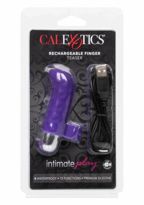 CalExotics Rechargeable Finger Teaser silikonowy masażer palcowy USB 10 trybow