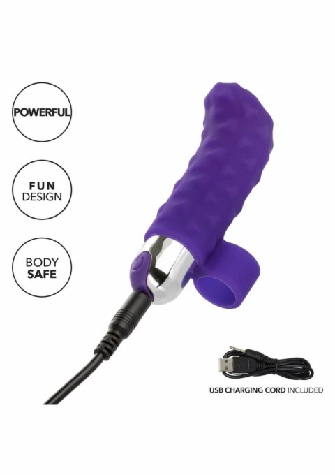 CalExotics Rechargeable Finger Teaser silikonowy masażer palcowy USB 10 trybow