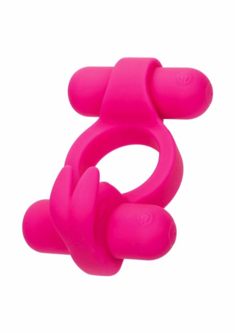 CalExotics Rechargeable Rockin Rabbit silikonowy pierścień wibracyjny USB