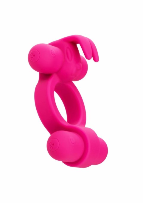 CalExotics Rechargeable Rockin Rabbit silikonowy pierścień wibracyjny USB