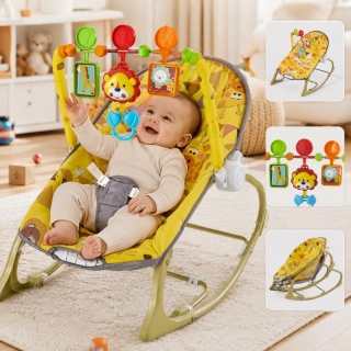Leżaczek little savanna yellow EUROBABY EUROBABY