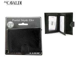 Portfel męski eko na blistrze F18-054W-BL Black