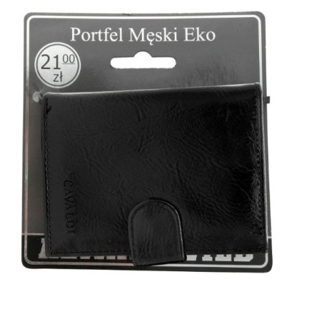 Portfel męski eko na blistrze F18-054W-BL Black