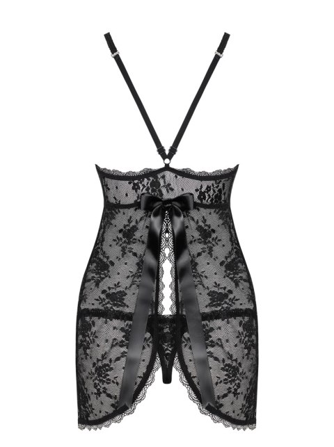 Behindy babydoll i stringi czarna L/XL