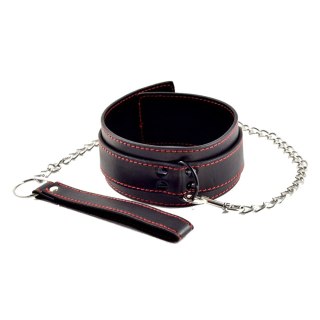 Obroża z regulacją i smyczą, ekoskóra. Collar And Leash Set