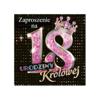 Zaproszenia 10szt. KW LUX 18 Urodziny - 11