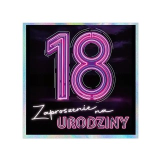 Zaproszenia 10szt. KW LUX 18 Urodziny - 16