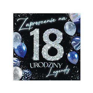 Zaproszenia KW LUX 18 Urodziny - 14