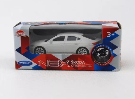 Auto metalowe WELLY 1:34 PRL SKODA MIX
