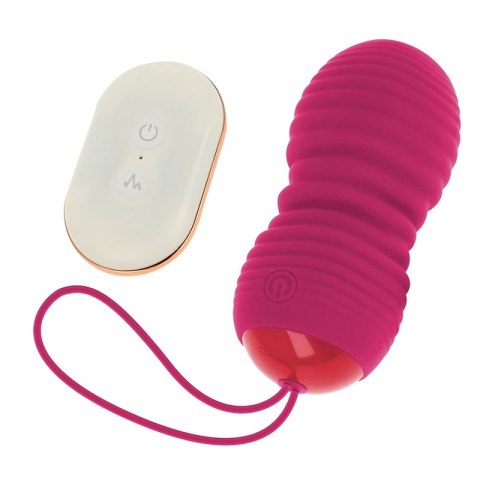 OHMAMA Pilotowane jajko 7 trybow, ruch gora-doł, rożowe, 8x3,4 cm