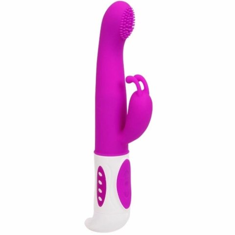 PRETTY LOVE Hugh Inteligentny krolik liliowy silikonowy 22,5 cm