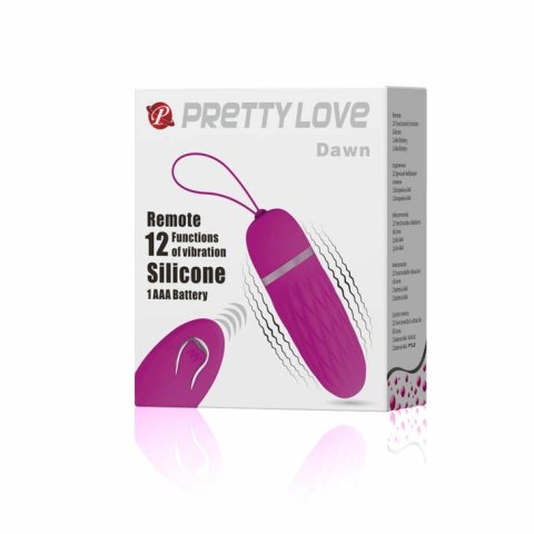 Pretty Love Flirtation Dawn - silikonowy stymulator z pilotem, liliowy