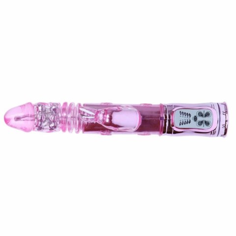 BAILE Butterfly Rotator Rożowy - wielofunkcyjny masażer 29cm USB