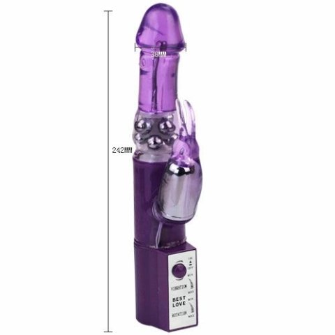 BAILE Hot Lady II Rotator Perłowy Krolik - podwojna stymulacja, 24 cm
