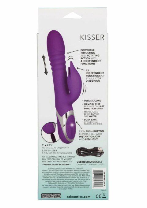 CalExotics Enchanted Kisser silikonowy model z rotacją i 12 trybami wibracji