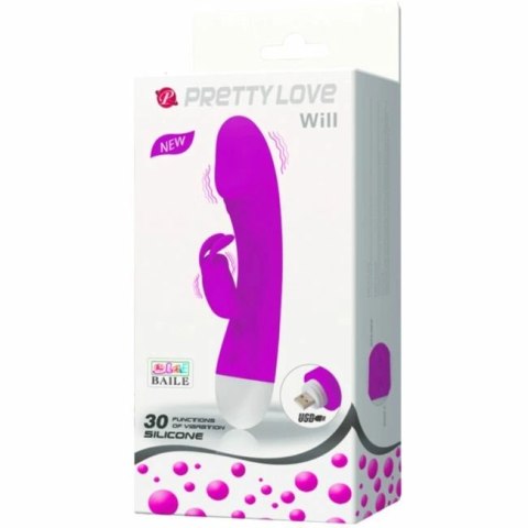 PRETTY LOVE INTELIGENTNY Wibrator Krolik 30 Trybow Ładowalny Silikonowy