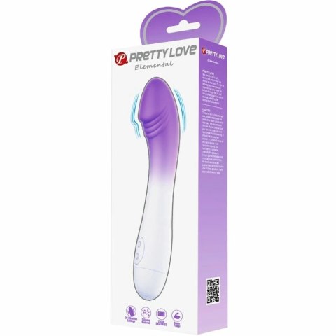Pretty Love Elemental G-Spot Violet - Wibrator 30 Trybow Silikonowy