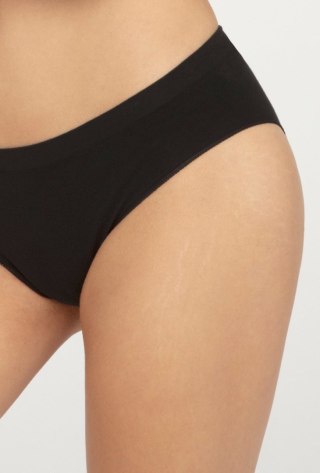 SEAMLESS COTTON BIKINI M black