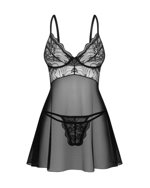 KOMPLET BABYDOLL PERISIA M/L czarny