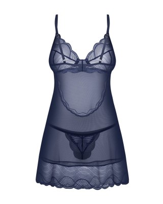 KOMPLET NIGHTLY BLUE CHEMISE M/L blue