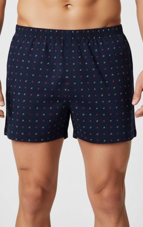 BOKSERKI LUŹNE BB008 Z GUZIKAMI 3XL granatowy