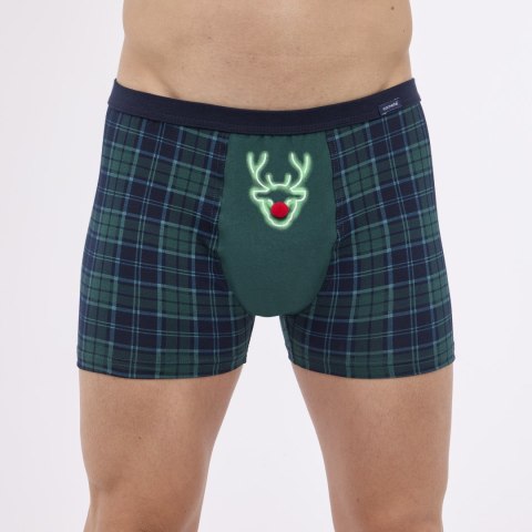 BOKSERKI ŚWIĄTECZNE 007/75 RED NOSE XL zielony