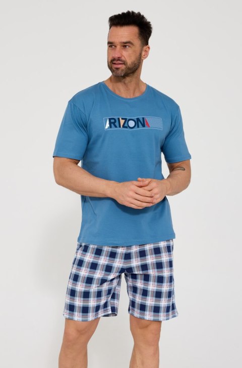 PIŻAMA MĘSKA 326/204 ARIZONA KR XXL niebieski