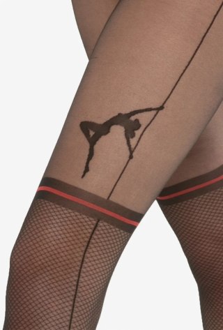 RAJSTOPY RITA WZ.01 20 DEN 3 nero/red