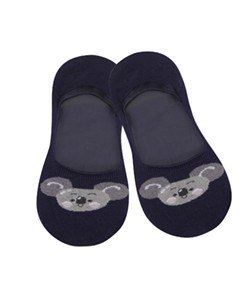 MOKASYNKA DAMSKA WZOROWANA SILIKON 39-41 navy.b8u/wz.960