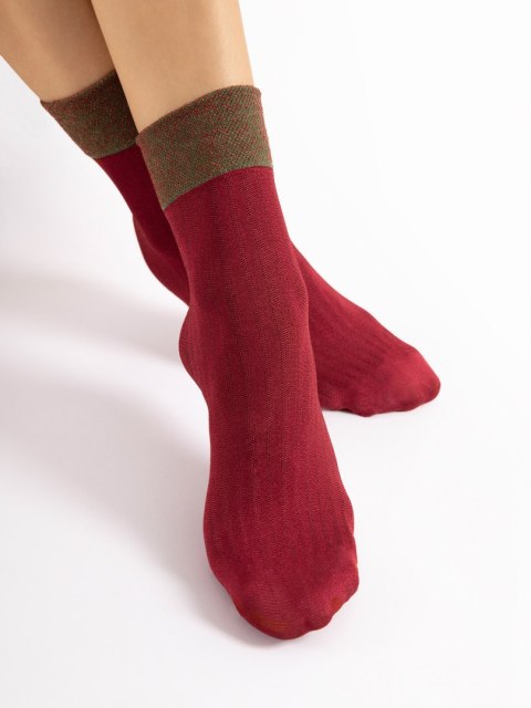 SKARPETKI GILT 40 DEN SALE uni cherry red