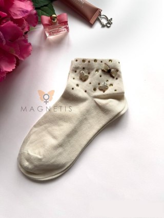 SKARPETKI QR-251121 uni beige