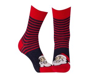 SKARPETKI ŚWIĄTECZNE 30-34 red.r56/wz.817