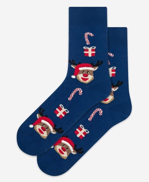 SKARPETKI ŚWIĄTECZNE 35-38 navy.b6r/wz.971