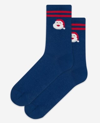 SKARPETKI ŚWIĄTECZNE MAŁY WZÓR 39-42 navy.b6r/wz.999