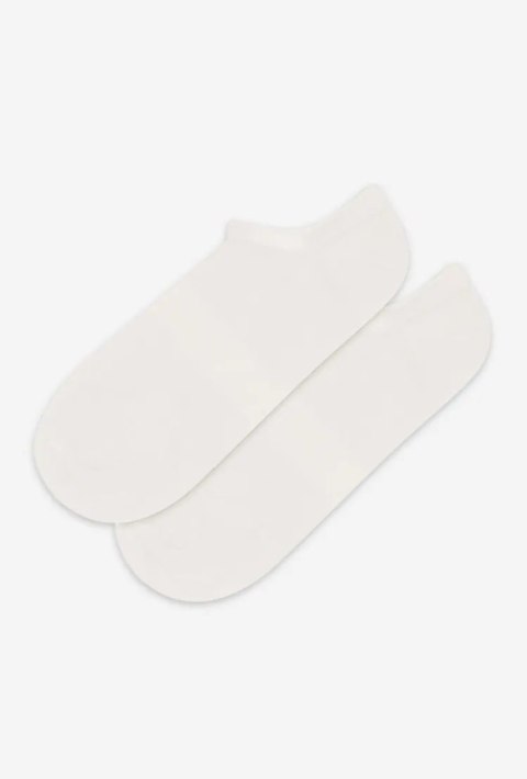 STOPKI DAMSKIE BAMBUSOWE Z SILIKONEM 35-38 white