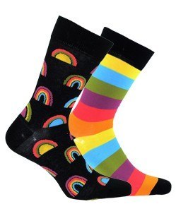 SKARPETKI WZOROWANE FUNKY 43-46 multicol.z69/wz.093