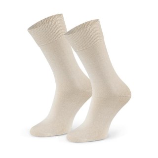 SKARPETY MĘSKIE 200 NATURALNE 100% BAWEŁNA 44-46 ecrui