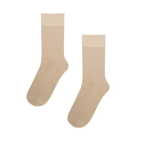 SKARPETY MĘSKIE BAMBOO GŁADKIE 42-44 beige