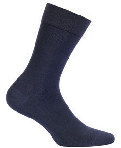 SKARPETY MĘSKIE BAMBOO GŁADKIE 42-44 navy