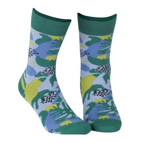 SKARPETY PERFECT MAN CASUAL 45-47 green.v68/kwiaty
