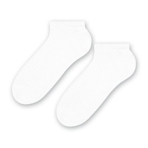 STOPKI MĘSKIE 042 100% BAWEŁNA 44-46 biały 005