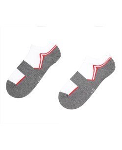 STOPKI SPORTIVE WZOROWANE AG+ JONY SREBRA 39-41 white.05a/wz.955