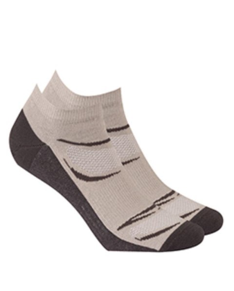 STOPKI SPORTIVE WZOROWANE AG+ JONY SREBRA 42-44 grey.g18/wz.945