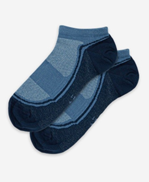 STOPKI SPORTIVE WZOROWANE AG+ JONY SREBRA 42-44 jeans.b60/wz.950