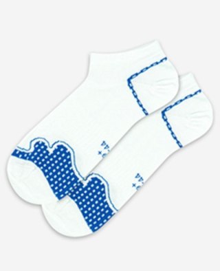 STOPKI SPORTIVE WZOROWANE AG+ JONY SREBRA 42-44 white.05a/wz.944